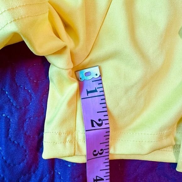 High waisted ruffled sexy shorts & crop top set - 2XL - yellow-ish- NEOT - Picture 9 of 9